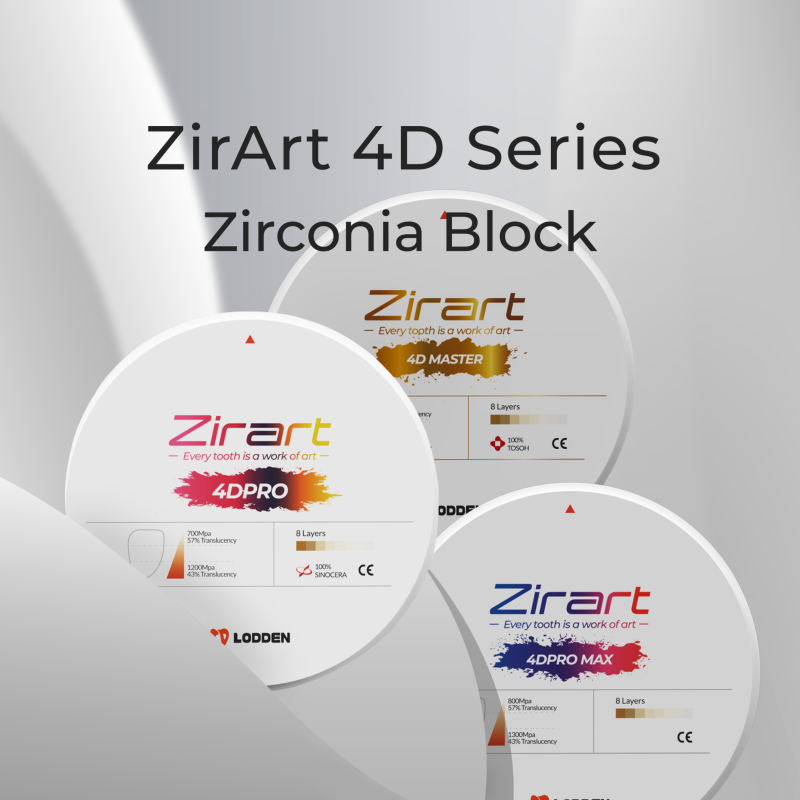 Bloque de circonio ZirArt Serie 4D