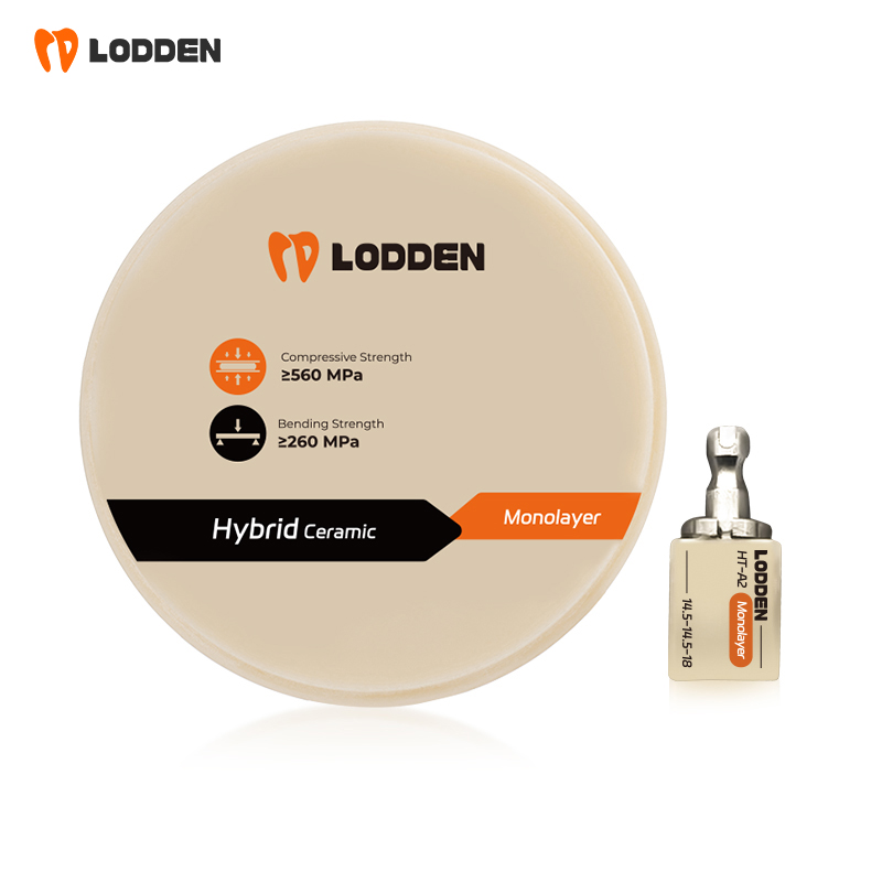 Lodden Dental Cerámica Híbrida - Sistema Sirona y Disco Monocapa 98mm